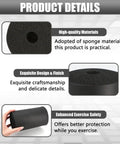 Image showing product details of 2 Pack Leg Extension Pad Replacement With 7 Inch Foot Foam Rollers For Weight Bench And PEC Deck.