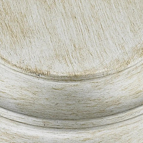 Close-up of Bellare 4-Light White Gold Semi-Flush Mount Ceiling Light with muted antique texture on finish