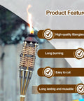 Fiberglass Replacement Wicks For Tiki Torches And Oil Lamps No Fuss Long Lasting Durable Wicks Eco Friendly 10 Pack in tiki torch