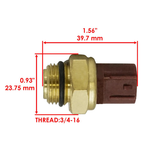 Fan Thermo Sensor Switch For Yamaha YFM660R Raptor 660R 2001 2005 Replacement That Keeps Your Bike Cool And Running Smooth Ride Ready Plug And Play Easy Install High Quality Motorcycle Cooling Sensor Switch