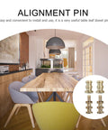 Dining room showcasing 20 Pack Table Leaf Dowel Connector Pins With Bolt Sleeves For Dining Table Leaf Fastening And Precise Positioning.