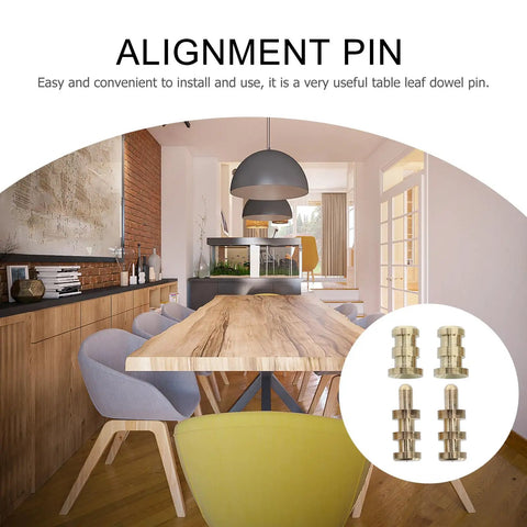 Dining room showcasing 20 Pack Table Leaf Dowel Connector Pins With Bolt Sleeves For Dining Table Leaf Fastening And Precise Positioning.