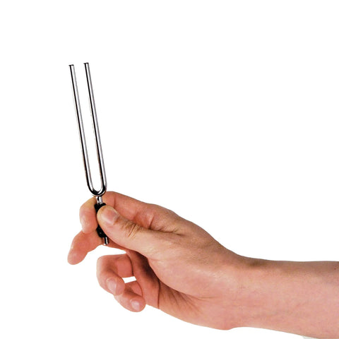 A440 Tuning Fork With Ergonomic Comfort Handle And Chrome Plated Finish, Gig Ready Precision Pitch For Musicians, Color Coded O Rings For Quick Key Identification, Fits Easily In Any Instrument Case, hand-held chrome tuning fork