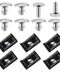 Heavy Duty 14 Piece Lower Engine Cover Pin Kit with silver bolts and black clips for Honda Civic Accord CRV maintenance.