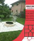Reusable Concrete Path Molds For No Fuss DIY Walkways And Stepping Stone Pavers Square 15.7 By 15.7 By 1.57 Inches Ideal For Lawn Patio