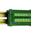 Heavy Duty Rail Mount 12 Position Screw Terminal Block Distribution Module Built For Industrial Control, 24A Per Position At 400V installed