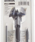 Front view of Self Feed Drill Bit 2 Inch With 3 Cutting Edges For Quick Clean Holes Hardened For Tough Materials Replaceable Screw Point