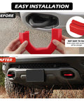 Custom Front Tow Hook Cover For RAM 1500 2019-2026 Red Hitch Cover Easy Install Not For RAM 1500 Classic Warlock 2500 3500 Dodge Ram Accessories