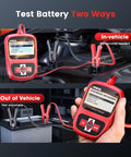 BST200 12V Car Battery Tester With Beefy Clamps, 100-1100 CCA Digital Battery Analyzer for in-vehicle and out-of-vehicle use