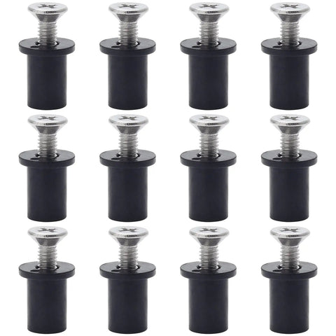 12 Pairs M4 Rubber Well Nuts Neoprene Expansion Brass Nuts Fairing Universal Motorcycle Fasteners With Stainless Steel Pozi Screws For Canoe Boat Kayak And Other Water Craft Sealing And Vibration Dampening In Mounting Holes