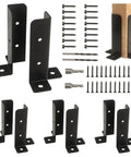 8Pcs Adjustable Post Anchor Brackets Kit Heavy Duty Wood Fence Base Brackets Fits 1.5x1.5 2x2 2x4 4x4 Posts Durable Anchor Base For Deck Porch Railings Mailbox