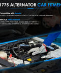 Car Alternator For Honda Odyssey 2014 2015 2016 2017 V6 3.5L Direct Fit OE Replacement, technician installing in engine bay