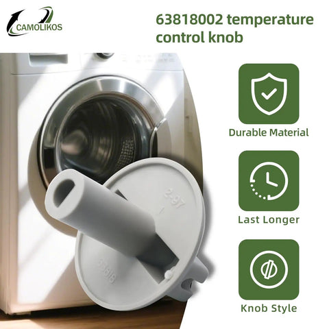 Temp Control Knob For TPI 63818002 Replacement Parts Two Pack Beefy Heavy Duty High Temperature Resistant shown with washer