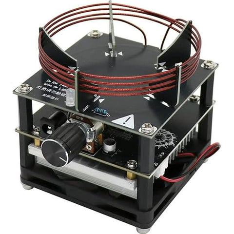 DIY Plasma Ring Kit Light Up Ring With 360 Degree Halo Plasma Discharge, compact kit displaying electromagnetic phenomena.