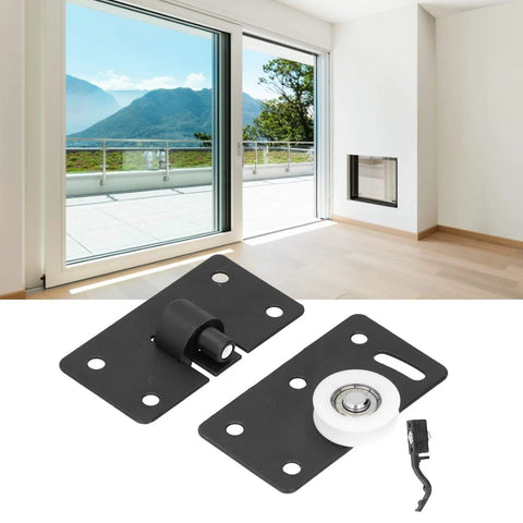 Sliding Door Wheel With Gasket For Wardrobe Cabinet Closet Furniture Grooved Track Wheel Concave Wheel Sliding Pulley