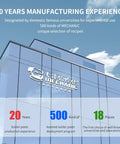 Building facade showcasing Mechanic brand's 20 years of production and 500 solder paste types for Lead-Free Solder Paste Flux 100G No-Clean For SMD PCB BGA Rework And Soldering Repair Tool, Pro Grade Dope For DIY And Pros, Fast Wetting, Low Residue, UV-Activated, Easy Clean, Great For Quick Fixes