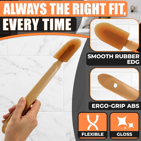 4 Piece Caulking Tool Set For Silicone Sealant And Grout With DIY Friendly Pro Grade Finish For Bathroom Kitchen Tile And Window