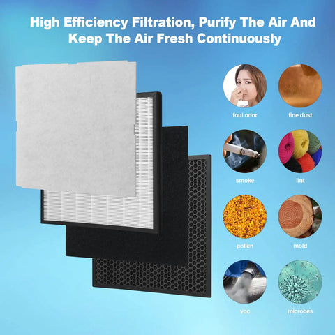 Two Pack MinusA2 Filter Replacement Kit for MinusA2 Purifier Spa 700A and Spa 780A with filters and odor reduction benefits