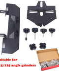 Adjustable 45 Degree Chamfering Guide For Angle Grinders Compatible With 4.5 Inch And 5 Inch Models, black metal parts with accessories