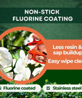 Workhorse 6.3 Inch Harvesting Shears With Magnetic Springless Action cutting orchid stem with fluorine-coated blade