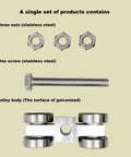 Four Wheel Heavy Duty Trolley Assembly With Silent Wheels For Standard One And Five Eighth Inch Or Taller Strut Channel M10 Bolt Hidden