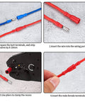 Installation steps for 100 Piece Bullet Connectors Kit Insulated Female And Male Terminals For Electrical Marine And Automotive Use