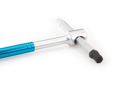 Close-up of Sliding T Handle Hex Wrench Set with Speed Spinner showcasing chrome vanadium and S2 steel construction