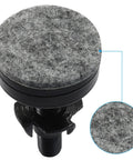 Close-up of 12 Pack Adjustable Furniture Feet Heavy Duty Levelers with high-density felt pad and 3/8-16 UNC thread for stabilization.