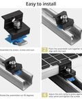 10 Pack Solar Panel End Clamps For Standard Unistrut Aluminum 30mm And 35mm Mounting Brackets With Nuts Bolts installation guide