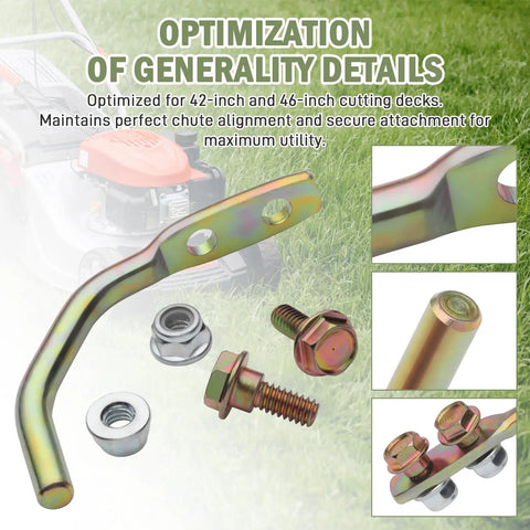 Hardware Pack 689-00636 Replacement For 42 Inch And 46 Inch Bagger System Boot With Double Lower Chute Mounting Rod And Leaf Collection Kit For Lawn Tractors
