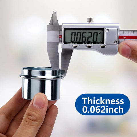 Rustproof Axle Grease Caps 2 Pack With Galvanized Surface, 1.98 Inch Dust Cap thickness measurement at 0.062 inch
