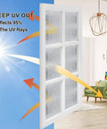 16 By 10 Foot Bubble Double Reflective Insulation Roll With Foam Core Thermal Shield For Rv Windows And Interior Doors Featuring Self Adhesive Pads To Squash Those Chilly Drafts And Keep Your Space Toasty, displayed preventing UV rays.