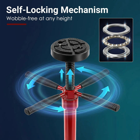 Self-locking mechanism of Heavy Duty Underhoist Support Stand With Dual Height Adjustments For Car Lifts And Garage Jobs.