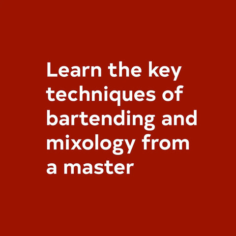 Master Your Bartending Game With Real Talk Techniques For Shaking Stirring And Crafting Classic Cocktails Along With Everyday Recipes For Home Mixologists For Beginners And Aspiring Bartenders To Elevate Every Pour book cover, red background