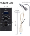 Digital Pro Controller Replacement For Pellet Grills With Meat Probes And Thermostat Board Sensor Fits Traeger BAC236