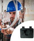 Heavy Duty Welding Wire Fixture Clamps Thickened Adjustable Cable Holds For Soldering Projects And Electrical Work Made With Durable Abs, held by a man in a blue hard hat.