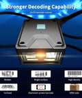 Workhorse Fixed Barcode Scanner With 4 In 1 Scanning Modes USB Interface 1D 2D QR Reader with indicators for decoding capability