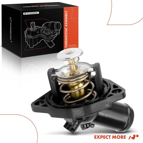 Heavy Duty Engine Coolant Thermostat Housing Assembly With Fresh O Ring Direct Bolt Swap Fits Acura Rlx And Honda Accord V6 35 Liter, detailed view.
