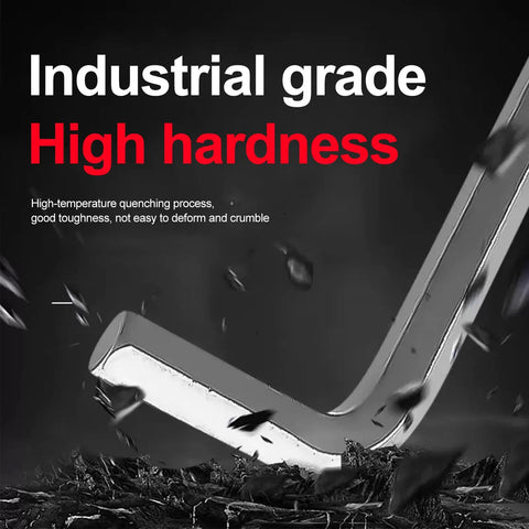 Industrial grade hex wrench demonstrating high hardness, part of the 120 Pack M3x30mm Hex Socket Head Cap Screws 12.9 Grade kit.