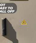 Laser Safety Sticker Caution Sign Lab Grade Adhesive Warning Labels For Industrial Use 0.59 X 0.59 In on door