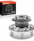 Rear Wheel Bearing And Hub Assembly 5-Lug Direct-Fit Replacement For Toyota Camry 2018-2024, shown with packaging box