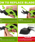 Cordless Electric Fabric Scissors With Rechargeable Power Shears Features A Solid Grip That Lets You Slice Through Tough Materials Like Butter While Delivering Precision Trims For Quilting And Upholstery Work When You Need Heavy Duty Muscle Without The blade replacement instructions steps with ergonomic scissors