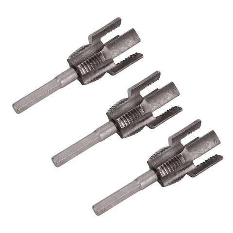 Get Your Hands On The Ultimate Pipe Threading Tool For 1/2 Inch Pipes, alloy steel threading heads for quick cuts.
