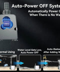 540 GPH Submersible Water Pump With Auto Shut Off And Adjustable Flow, showing auto-power off system in diagram.