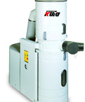 Badass 3 Horsepower Canister Dust Collector With 220 Volt Single Phase Motor Pulling A Massive 1356 Cfm on wheels, ideal for woodshops.