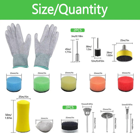 332 Piece 1 Inch Wet Dry Sanding Discs And Drums Set Featuring Hella Tough Hook And Loop Sandpaper With Polishing Shank Backing Pad