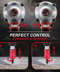 Forward and reverse control feature of Beast Of A 20V Max Brushless Cordless Impact Driver Kit With 1600 InLb Torque