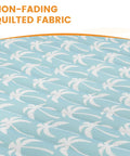 Close-up of the fabric pattern on the Two Person 12Ft Quilted Fabric Hammock With Soft Pillow For Outdoors Patio Poolside Beach Cozy Hangout