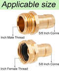 Heavy Duty Aluminum Garden Hose Repair Kit With Clamps And End Connectors For Three Quarter And Five Eighths Inch Hoses Shows Applicable Sizes