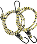 36 Inch Vinyl Coated Bungee Cords Set Of 2 Multicolor UV Resistant Weatherproof For Home Garage Camping And Outdoor Use With Durable Hooks Will Not Scratch Your Paint.